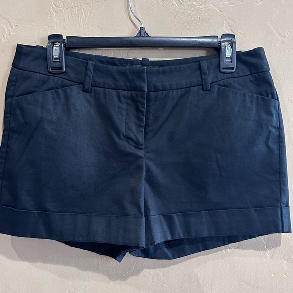 Mossimo Women's Black Cotton Stretch Cuffed Chino Short Shorts Size 8 - Picture 12 of 12
